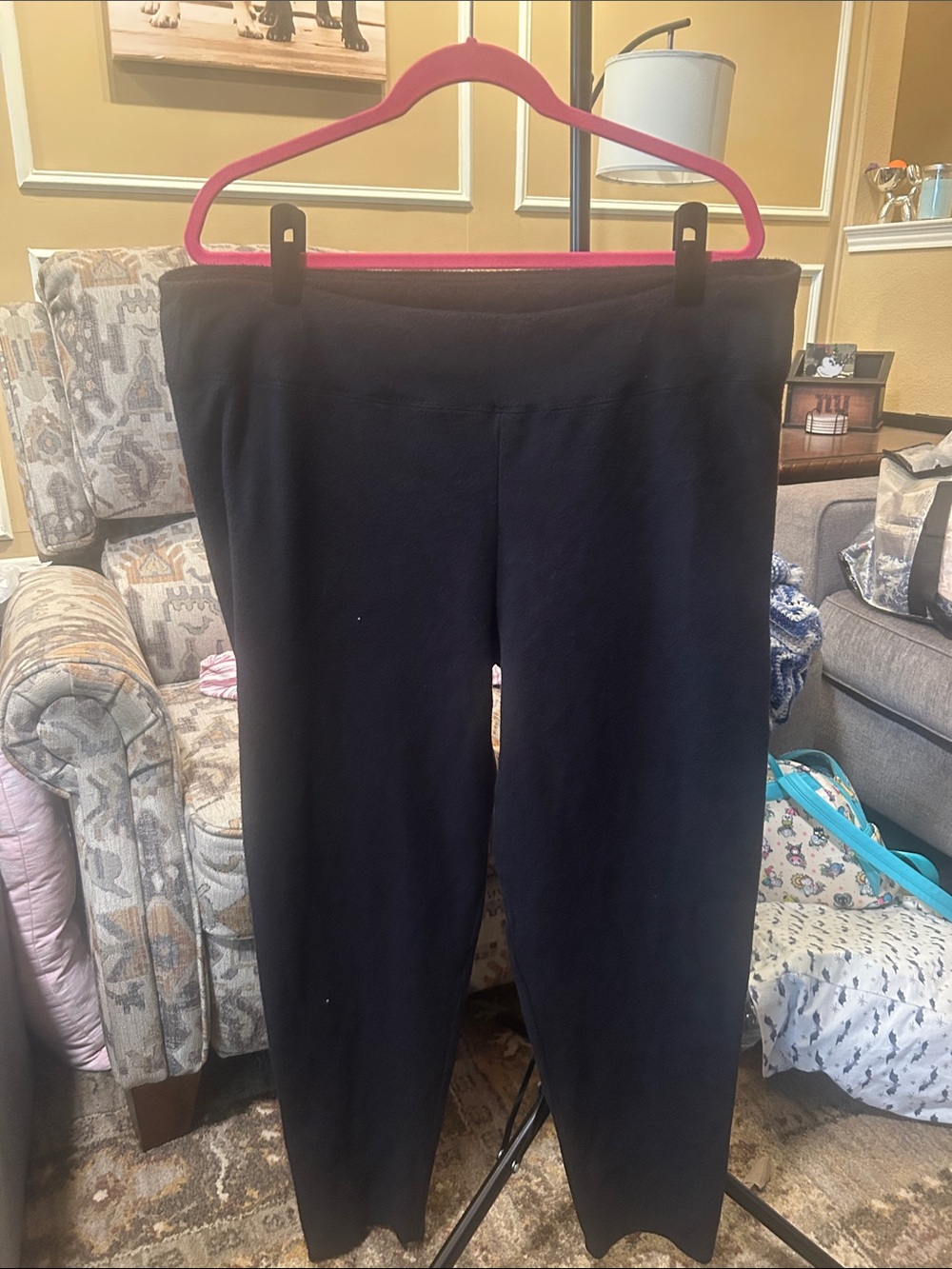 Cuddl Duds Women's Black Stretch Pull-On Pajama Pants